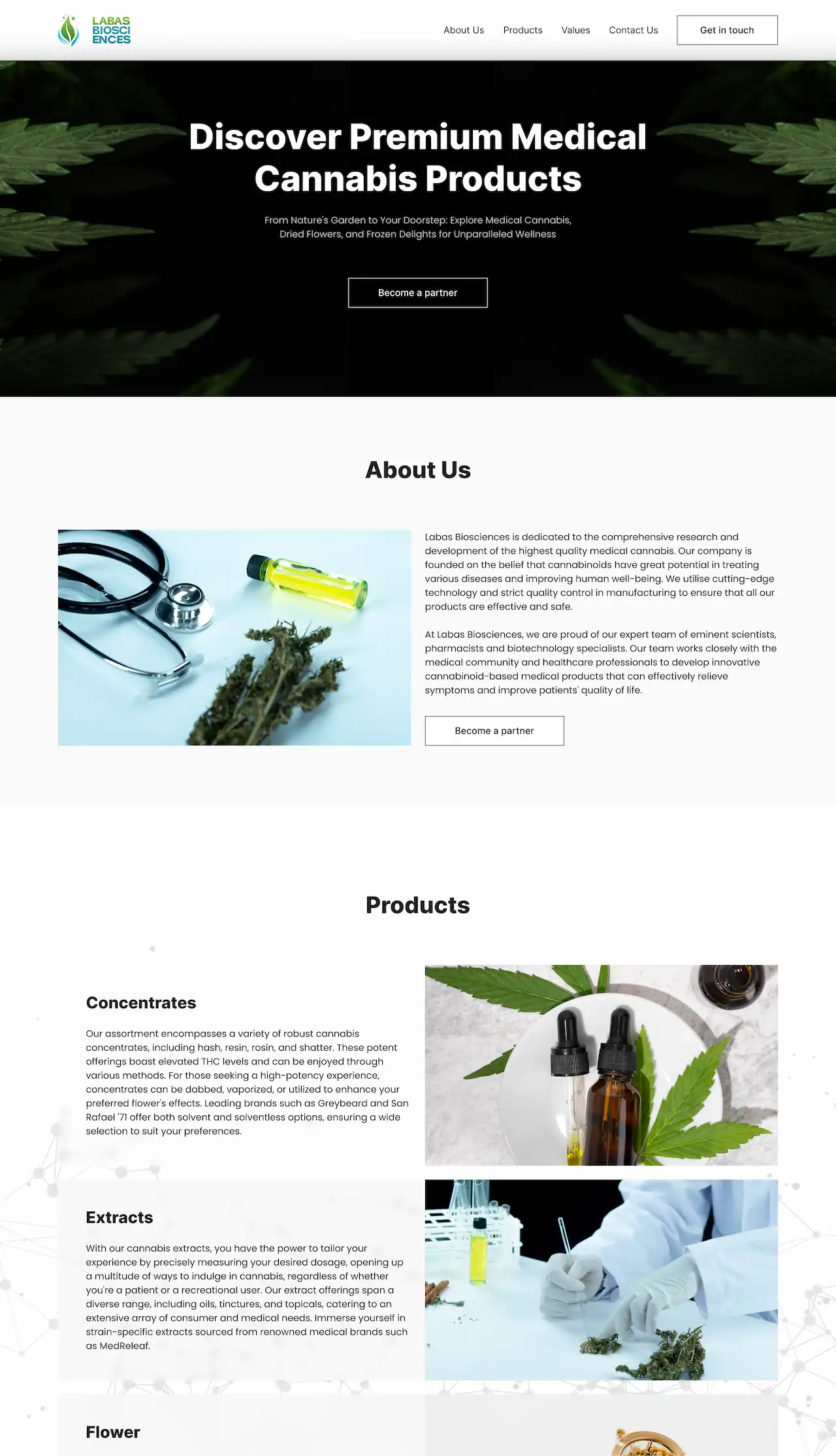 Website made for Labas Bioscienses